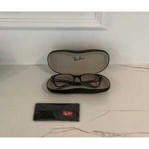 Ray Ban RB 5285  2034 Black on Transparent Frames Only Spring Hinges W/Case